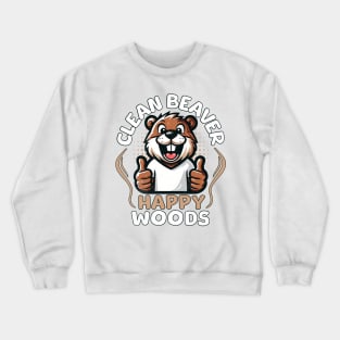 Beaver Funny Crewneck Sweatshirt